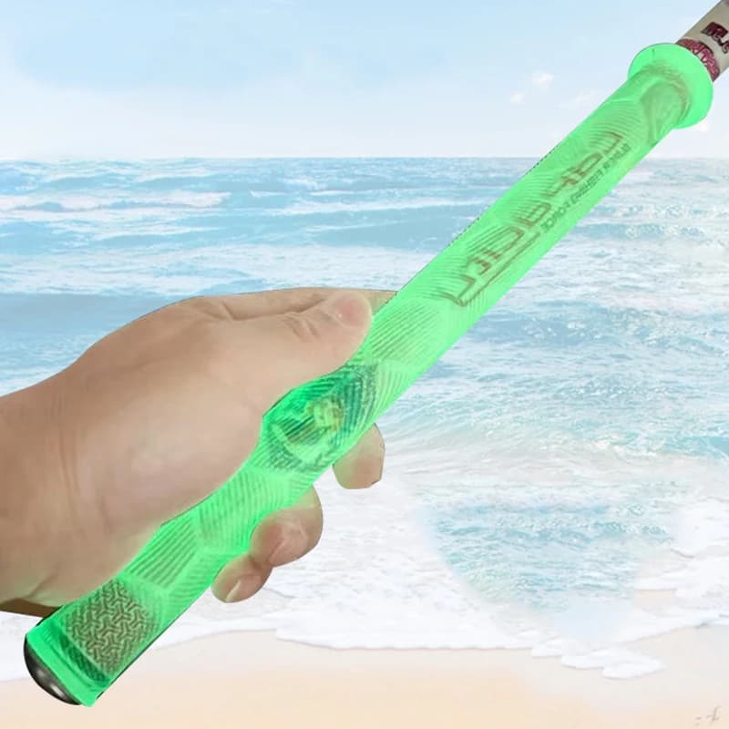 Manchon lumineux pour canne à pêche - Poignée silicone antidérapante pour pêche nocturne et activités outdoor