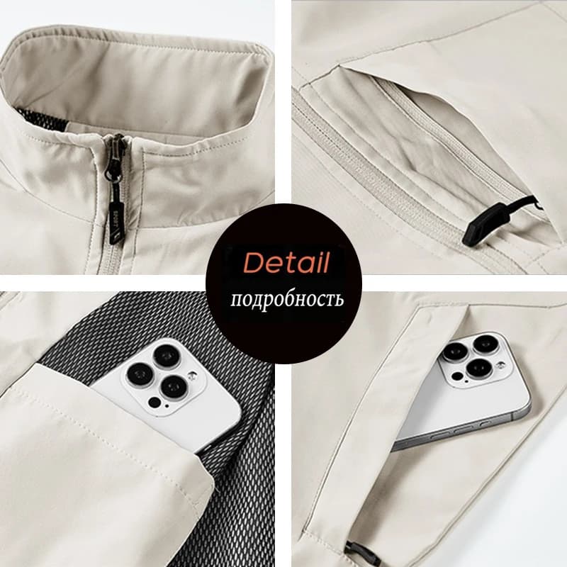 Veste de pêche sans manches respirante pour homme avec poches cargo et coupe sport