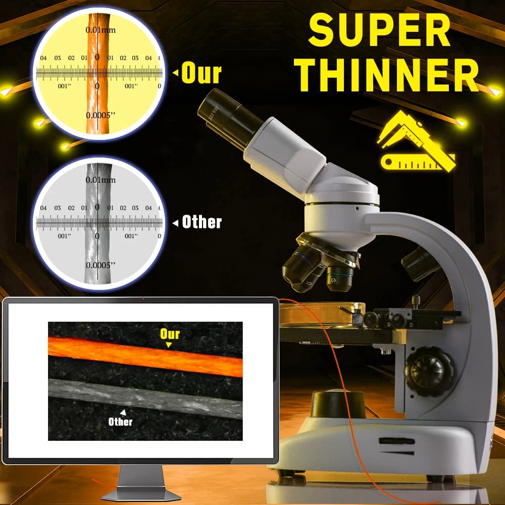 ZUKIBO Nanofil Orange 2025 - Ligne de pêche haute qualité pour moulinets spinning - Testée en laboratoire