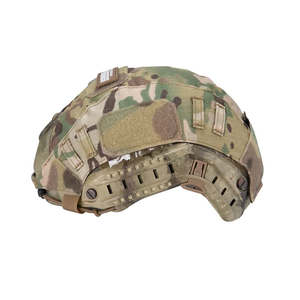 Housse tissu camouflage pour casque pêche - Accessoire airsoft adaptable pêche sportive extérieure