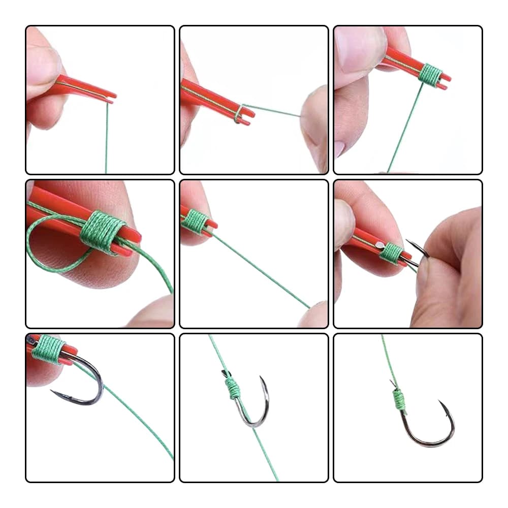 Outil 3-en-1 pour pêche - Décrocheur, noueur et déviteur multifonction portable