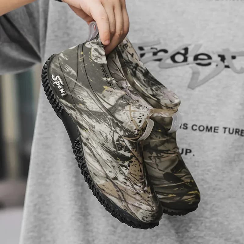 Bottes de pêche courtes camouflage homme imperméables vert militaire montagne extérieur