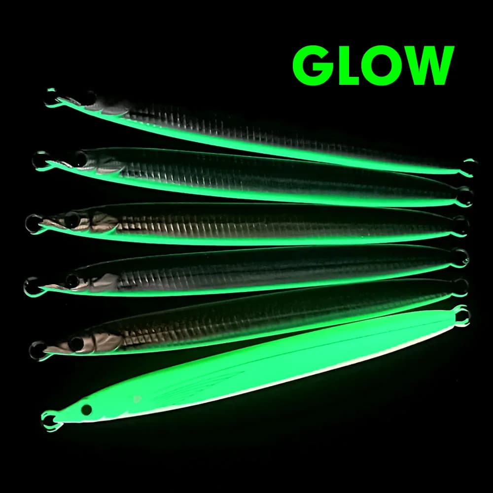 Leurre FSTK Sand Eel 35g-120g pour jigging côtier et pêche offshore longue distance