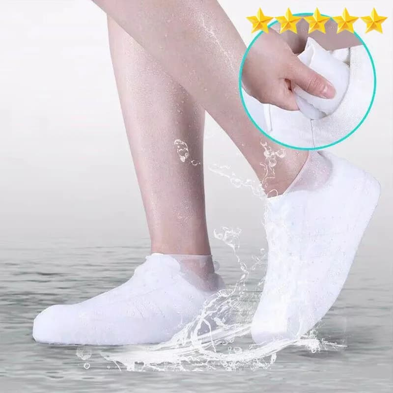 Protège-chaussures silicone imperméable antidérapant réutilisable pluie outdoor France