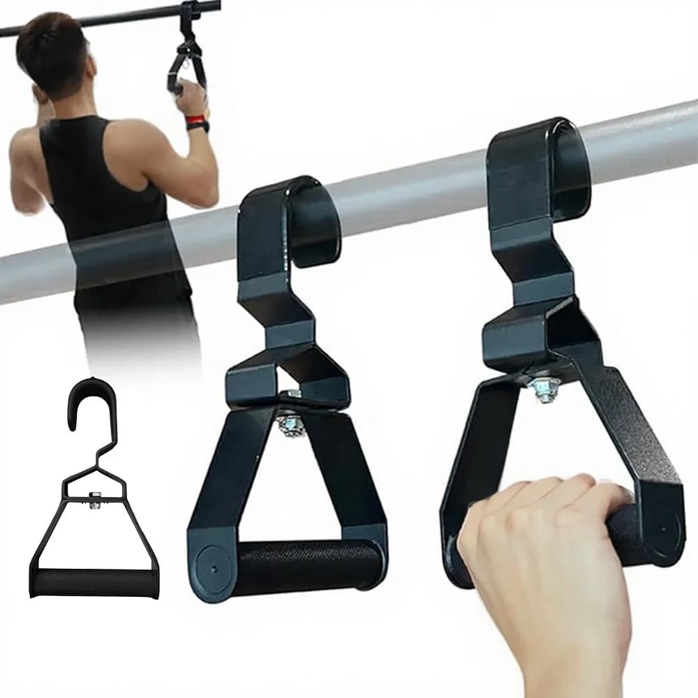 Poignées ajustables 12 angles pour tractions neutres - 2 pièces ergonomiques pour poulie lat et rameur