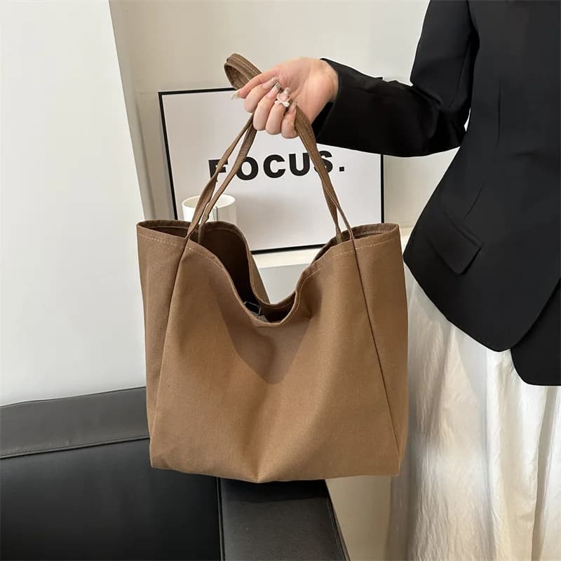 Sac tote éco-responsable HOMEFISH - Grand format réutilisable pour courses et voyages quotidiens