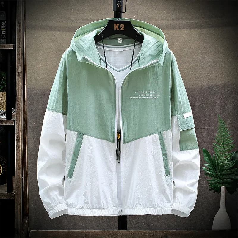 Veste d'été imperméable avec capuche - Protection solaire homme femme - Vêtements pêche chasse