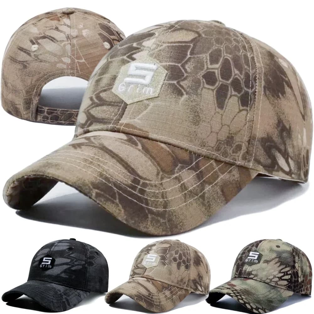 Casquette baseball camouflage unisexe pour pêche tactique et protection solaire été