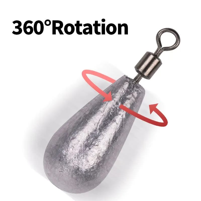 Plombs souples 10g pour pêche du bar, 10 pièces avec connecteur pour leurres et hameçons