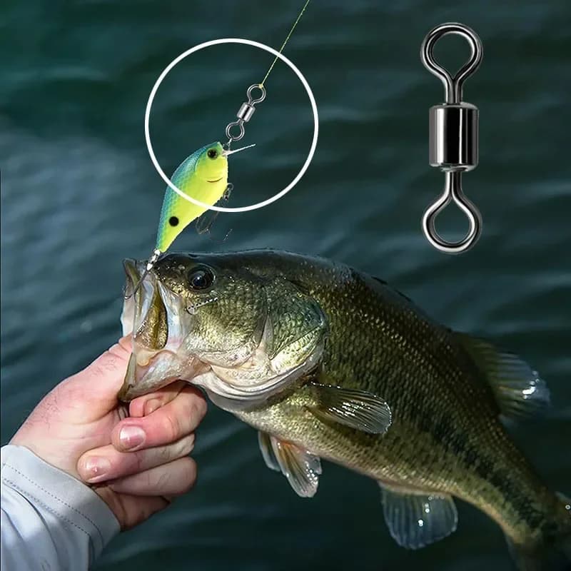 Kit émerillons à billes 200-500 pièces pour pêche eau douce et mer - Connecteurs de ligne pour carpes