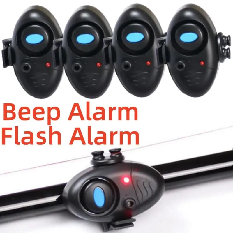 Alarme électronique buzzer pour canne - Sirène puissante avec indicateur jour/nuit et pile incluse