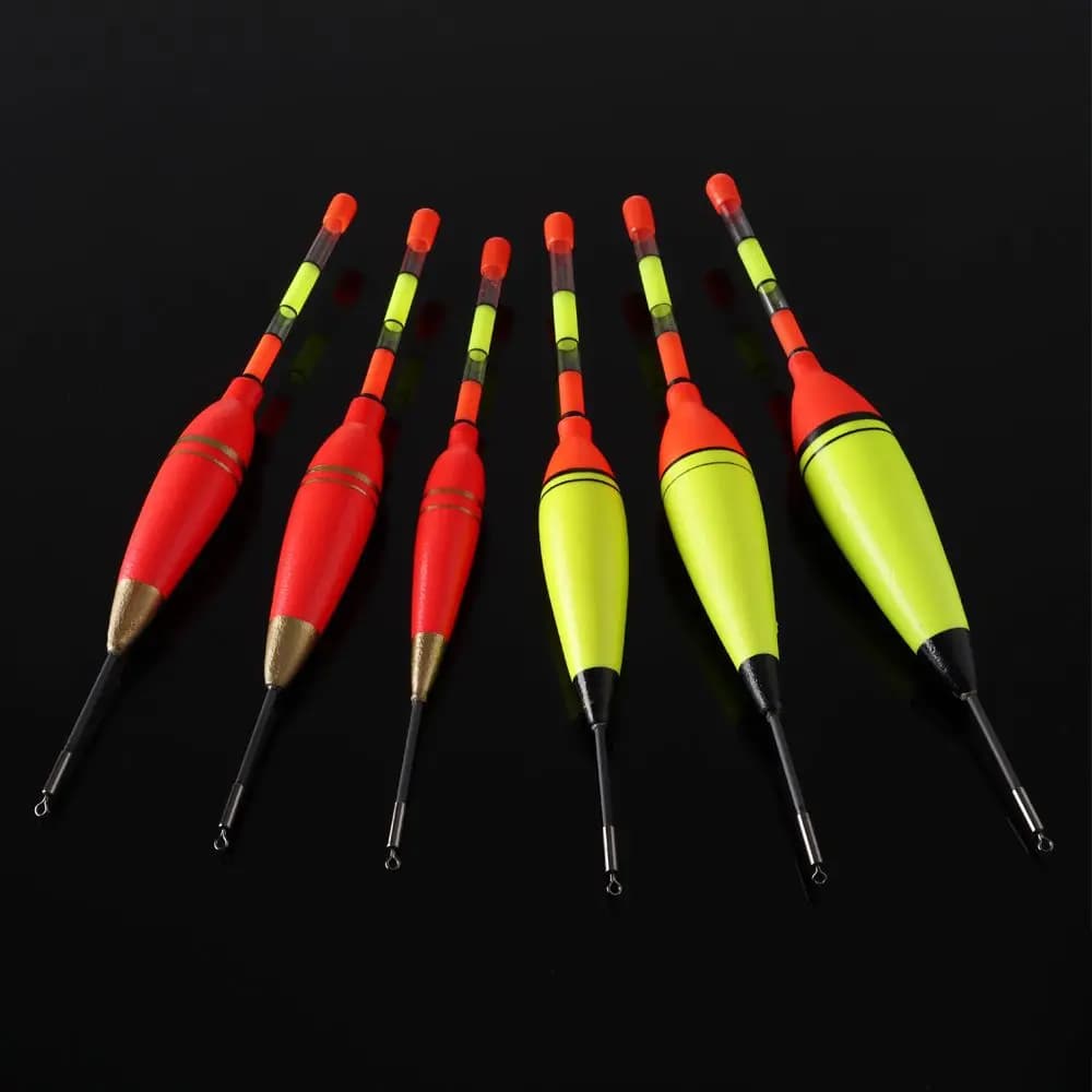 Flotteur de pêche lumineux EVA longue durée pour nuit, 6g à 30g, bouchon vertical lumineux pour