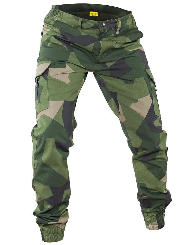 Pantalon tactique camouflage M90 suédois été - Tissu plaid MTP pour pêche discrète