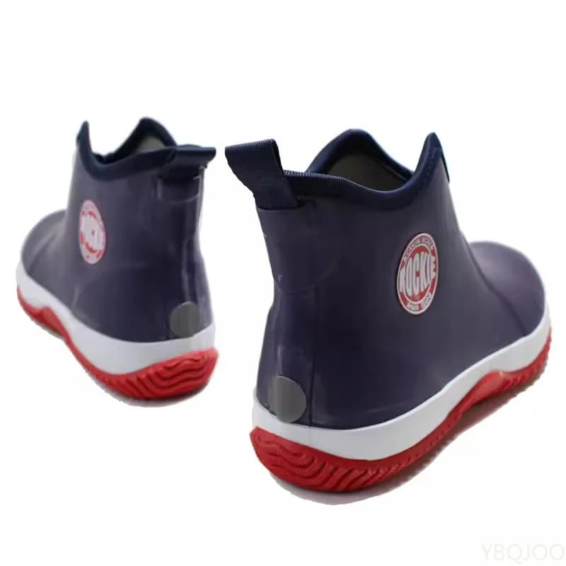 Bottes de pluie pêche homme imperméables antidérapantes légères tube court pour activités extérieures