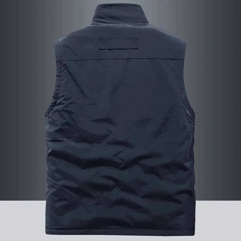 Gilet chauffant homme luxe pour pêche hiver - Veste chauffante extérieure grande taille confortable