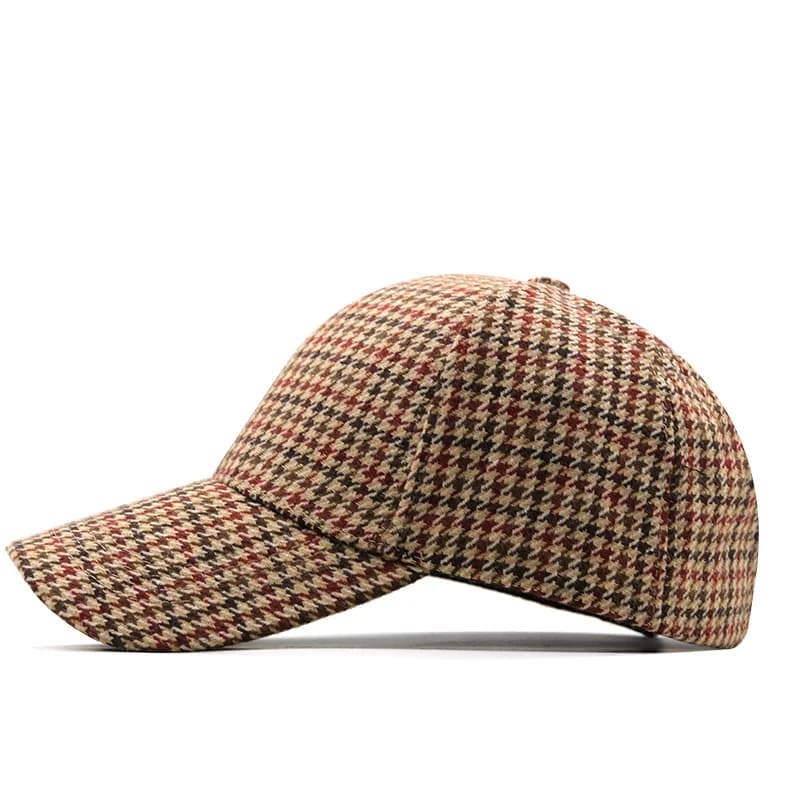 Casquette baseball tartan hiver pêche automne légère ajustable activités outdoor chaud