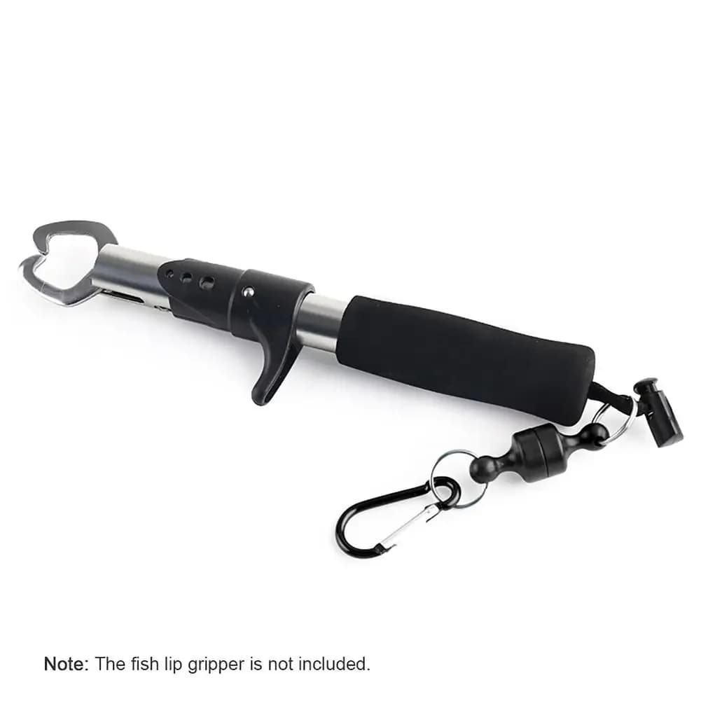Mousqueton de pêche magnétique anti-chute avec porte-clés, accessoire de pêche pour matériel de pêche en extérieur