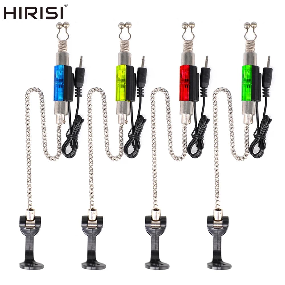 Indicateur LED swinger Hirisi B2008 - Alarme de touche pour pêche à la carpe avec accessoires
