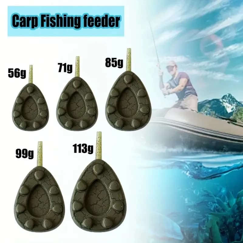 Set plombs camouflage pêche carpe 2 à 4 pièces pour une pêche efficace et discrète des grosses carpes
