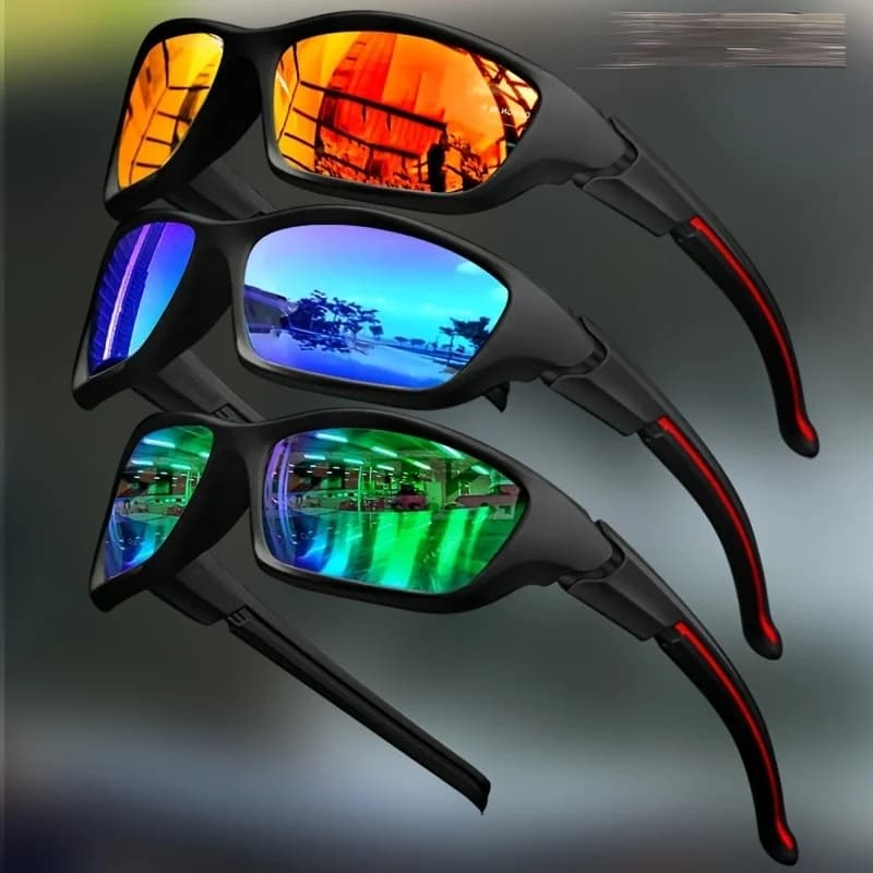 Lot lunettes pêche polarisées homme - Protection UV400 luxe pour pêche sportive