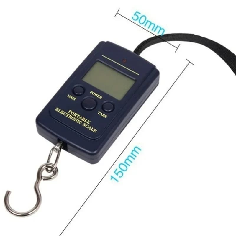 Balance numérique portable 50kg 40kg pour pêche - Pèse-électronique rétroéclairé compact pour voyages