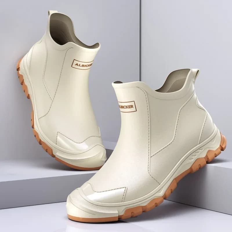 Bottes de pluie homme mode légères antidérapantes pour trajet travail extérieur chaussures aquatiques