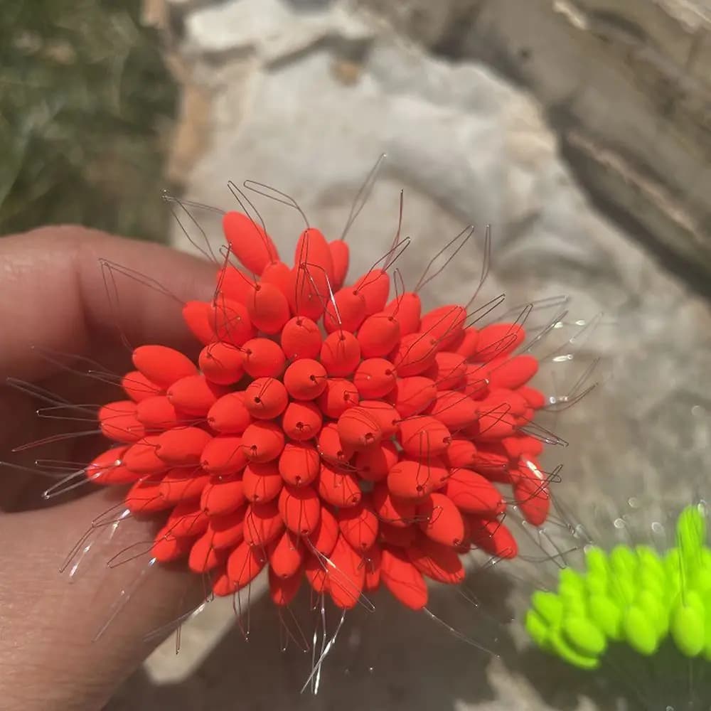 100 pièces de flotteurs en mousse Seven Star Space Bean, stoppeurs de ligne pour la pêche