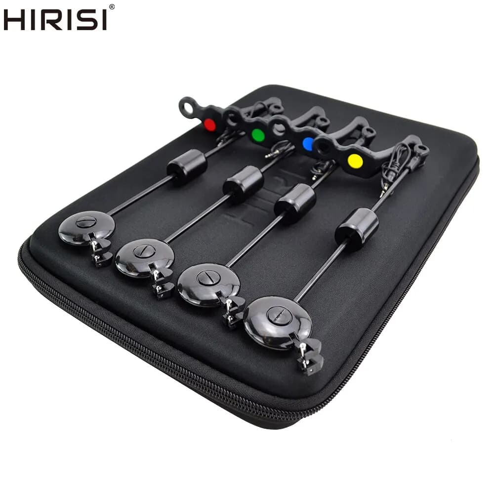 Indicateur de touche LED Hirisi Swingers Drop Off 4 couleurs pour pêche à la carpe - Matériel de pêche