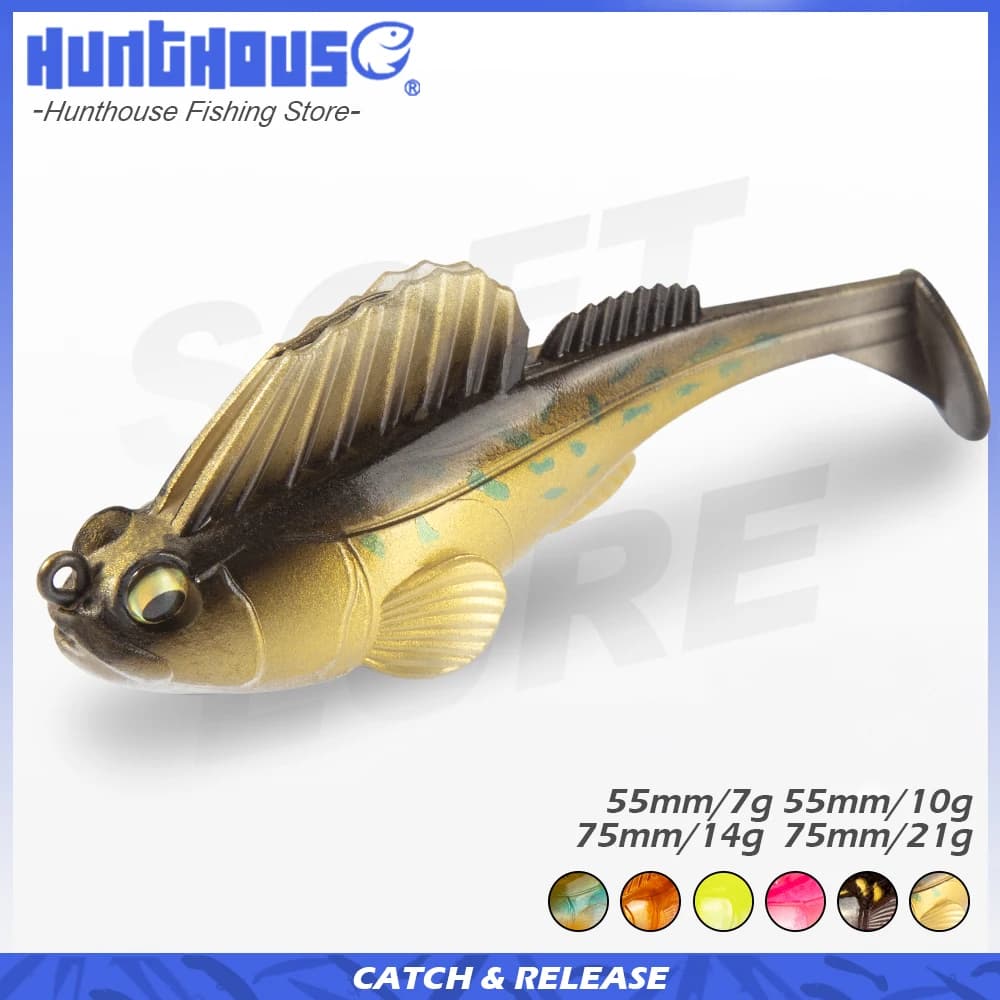 Leurre souple jig coaté 75mm 14g pour truite brochet perche sandre pêche tous types d'eau