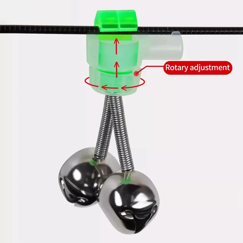 5-10 pcs Alarme de touche pêche ABS vert - indicateurs morsure poisson accessoires canne à pêche extérieur
