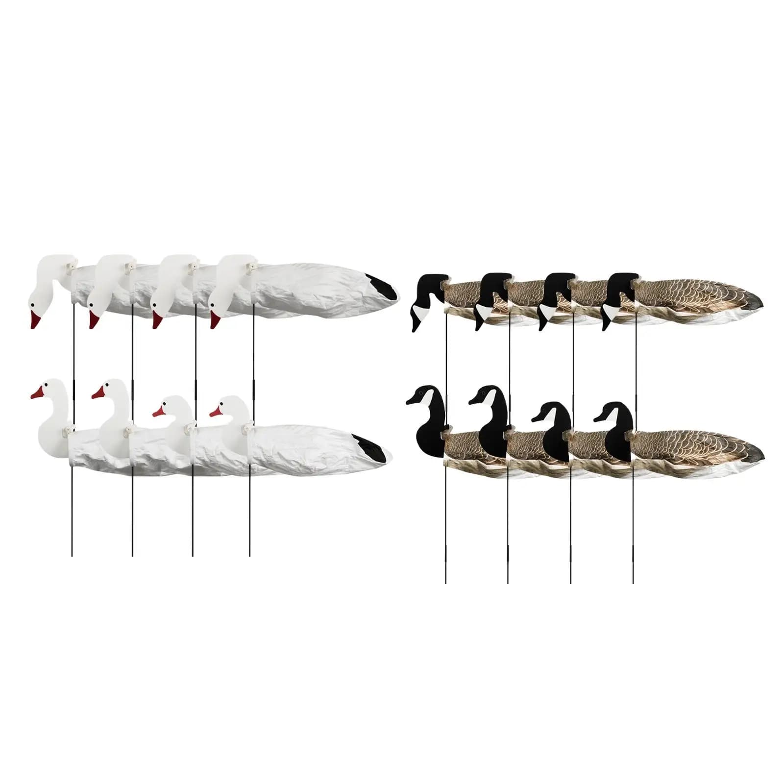 Leurres oie papier ferronnerie mouvement réaliste - appât oiseaux chasse extérieur gibier d'eau