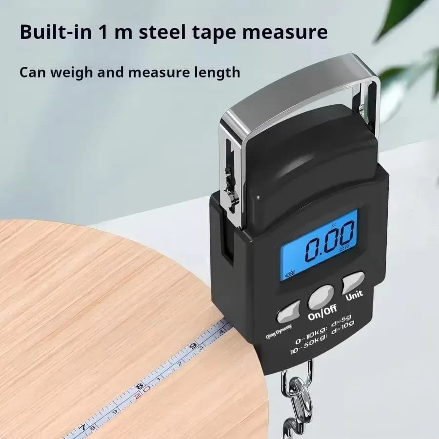 Balance digitale portable avec mètre ruban - Multi-unités pour pêche et voyage