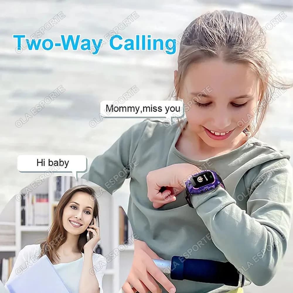Montre enfant GPS tracker localisation SOS appel SIM 2G caméra IP67 étanche cadeau iOS Android