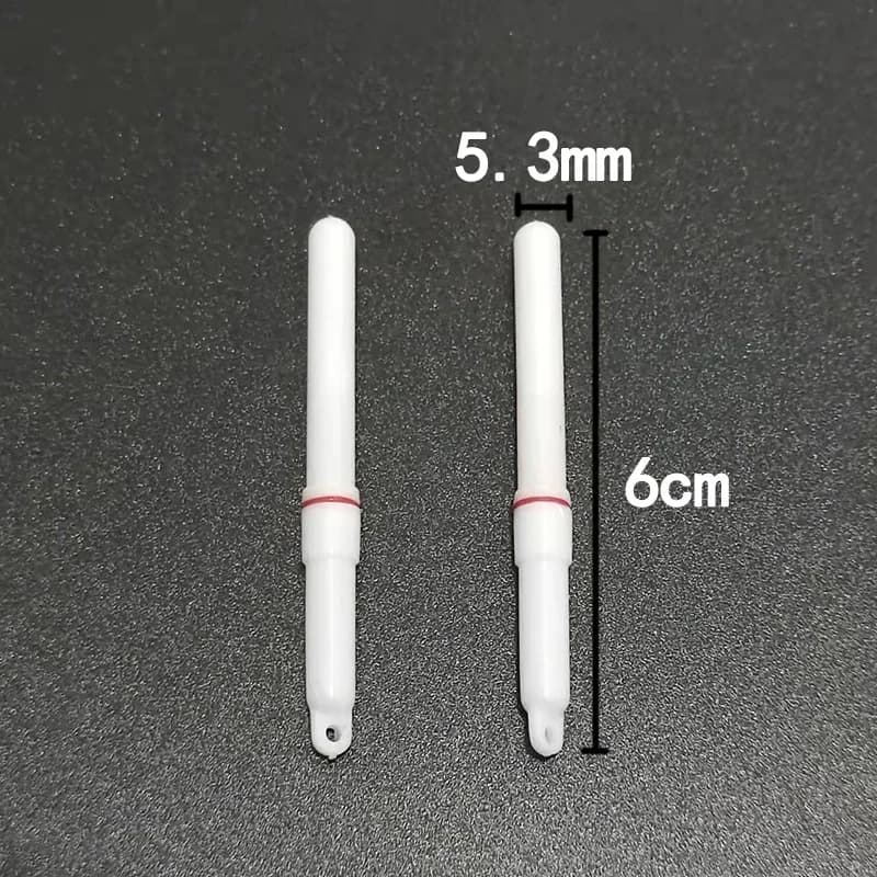 10 bâtons lumineux LED pour flotteurs nocturnes - Vert et rouge avec piles CR322/CR425