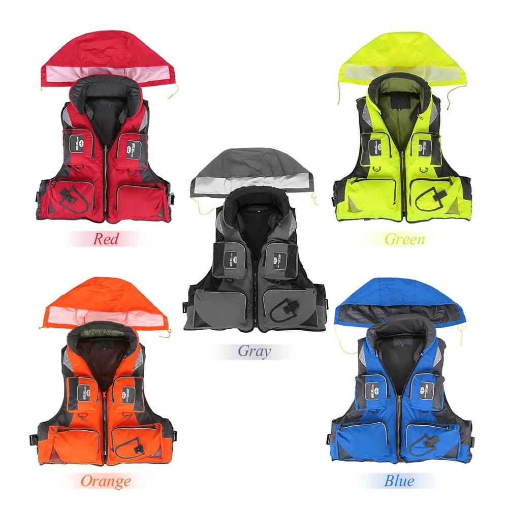 Gilet de sauvetage professionnel pêche polyester XXL adulte sécurité nautique navigation