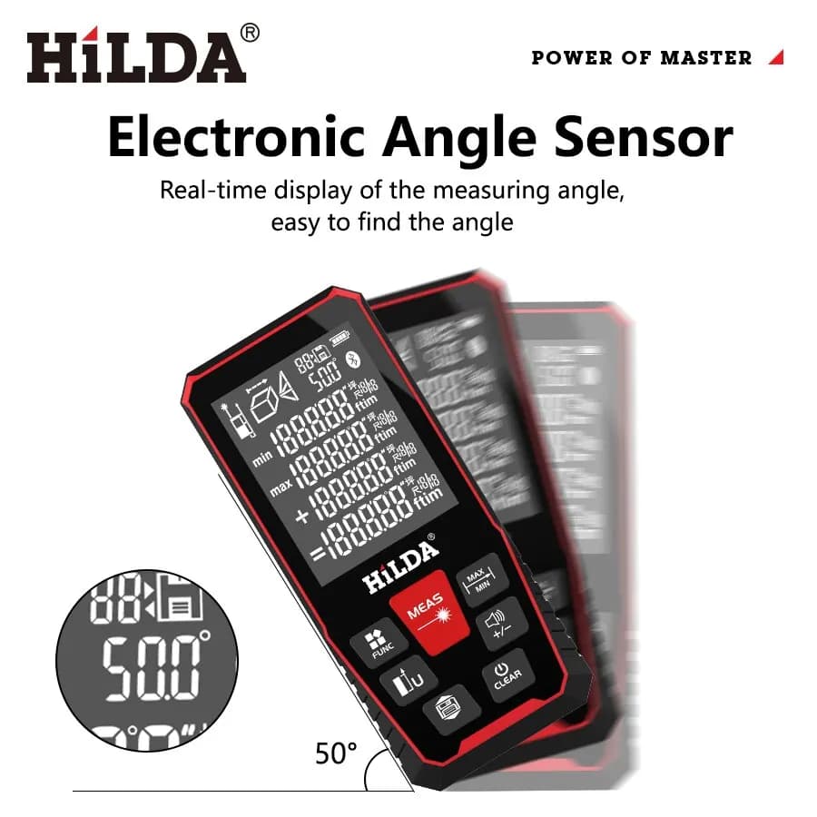 Télémètre laser HILDA 50M/100M/120M professionnel pour pêche - Mesure précise des distances
