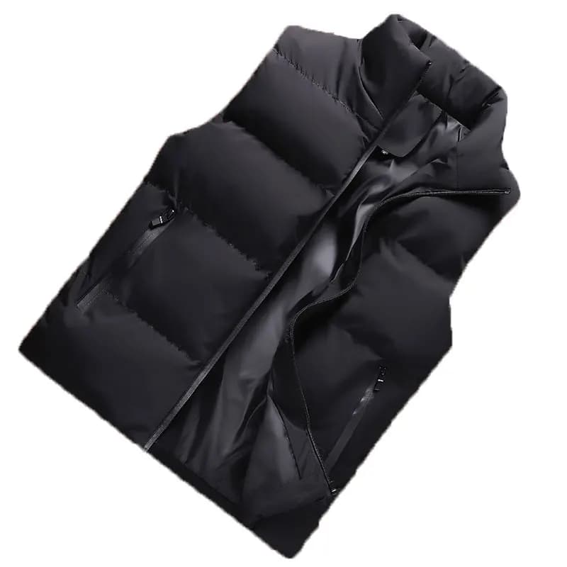 Gilet coupe-vent homme hiver - Veste sans manches chaude ouate coton épaisse veste d'hiver casual