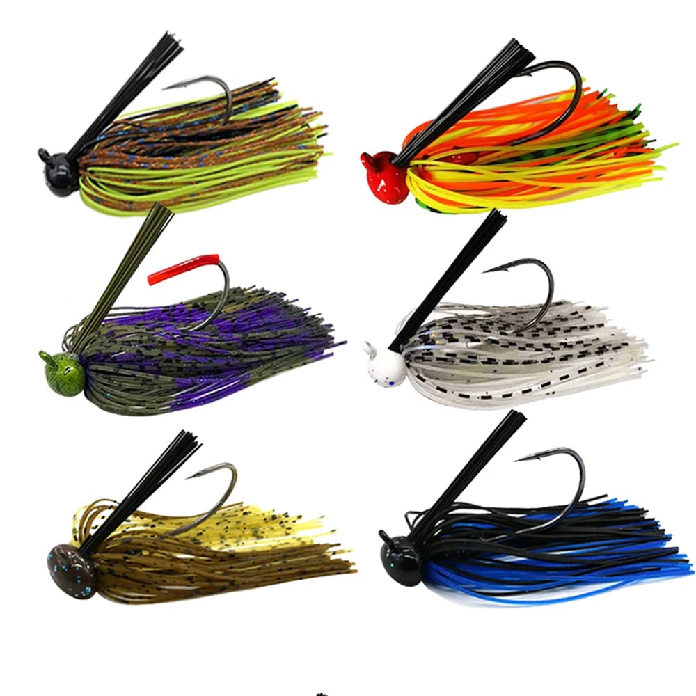 Leurre chatterbait anti-herbe pour la pêche du black bass, leurre spinner et wobbler canne leurre