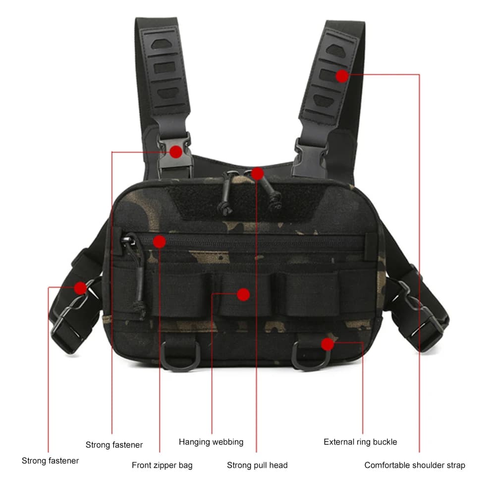 Ceinture porte-accessoires pêche française - Banane rangement leurres lignes matériel
