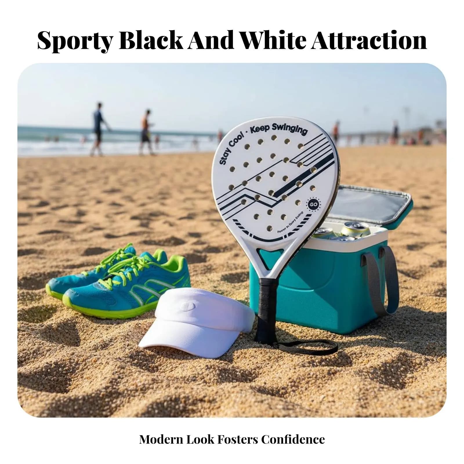 Raquette de padel ABS absorption chocs débutant set sport plage aérodynamique centre mou