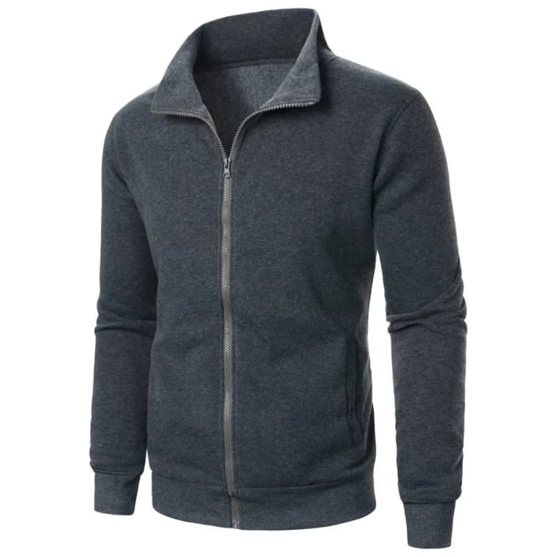 Veste baseball pêche homme automne - Sweatshirt chaud à fermeture pour pêche outdoor