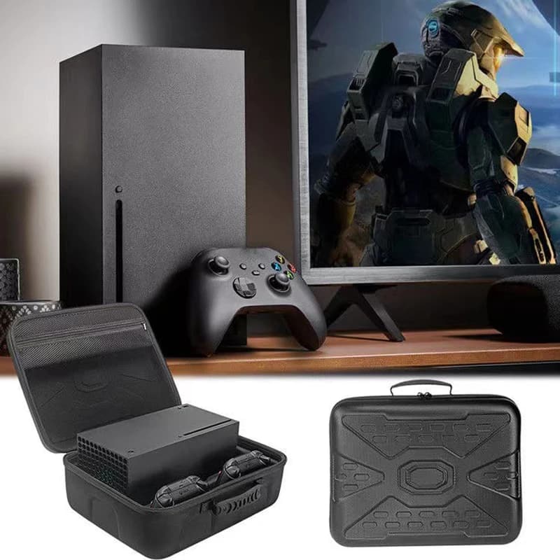 Étui rigide de voyage pour Xbox Series S - Sac de stockage organisateur pour console et manettes
