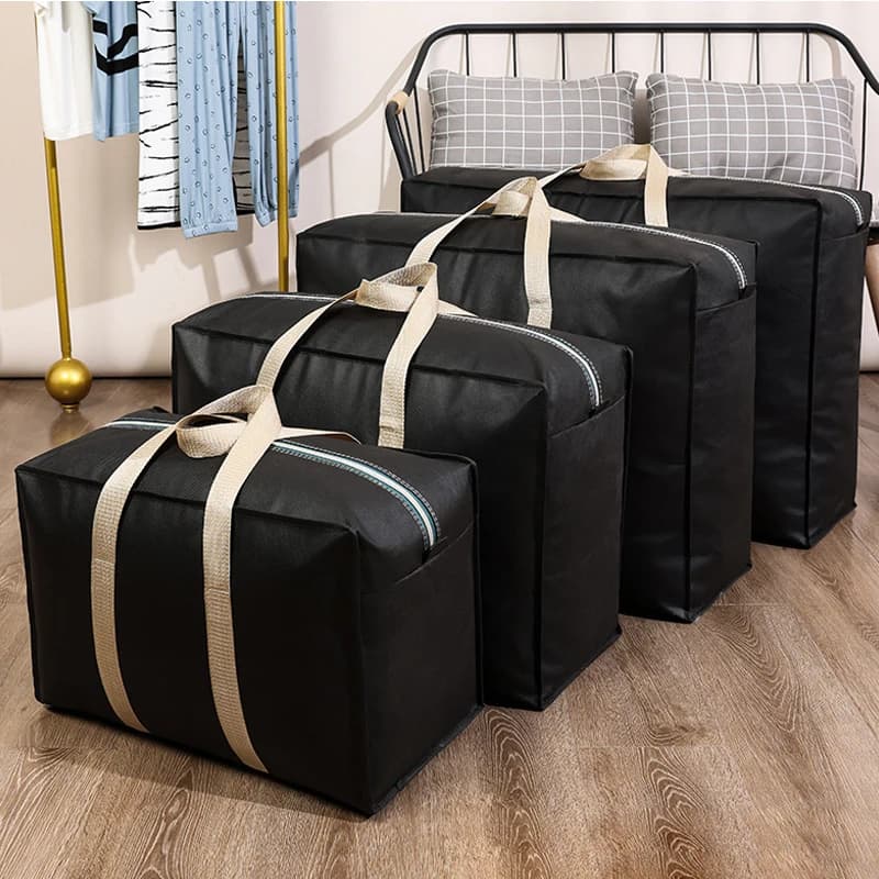 Sac de déménagement étanche extra large 80x55x25cm - Pliage lavable rangement maison non-tissé cubes