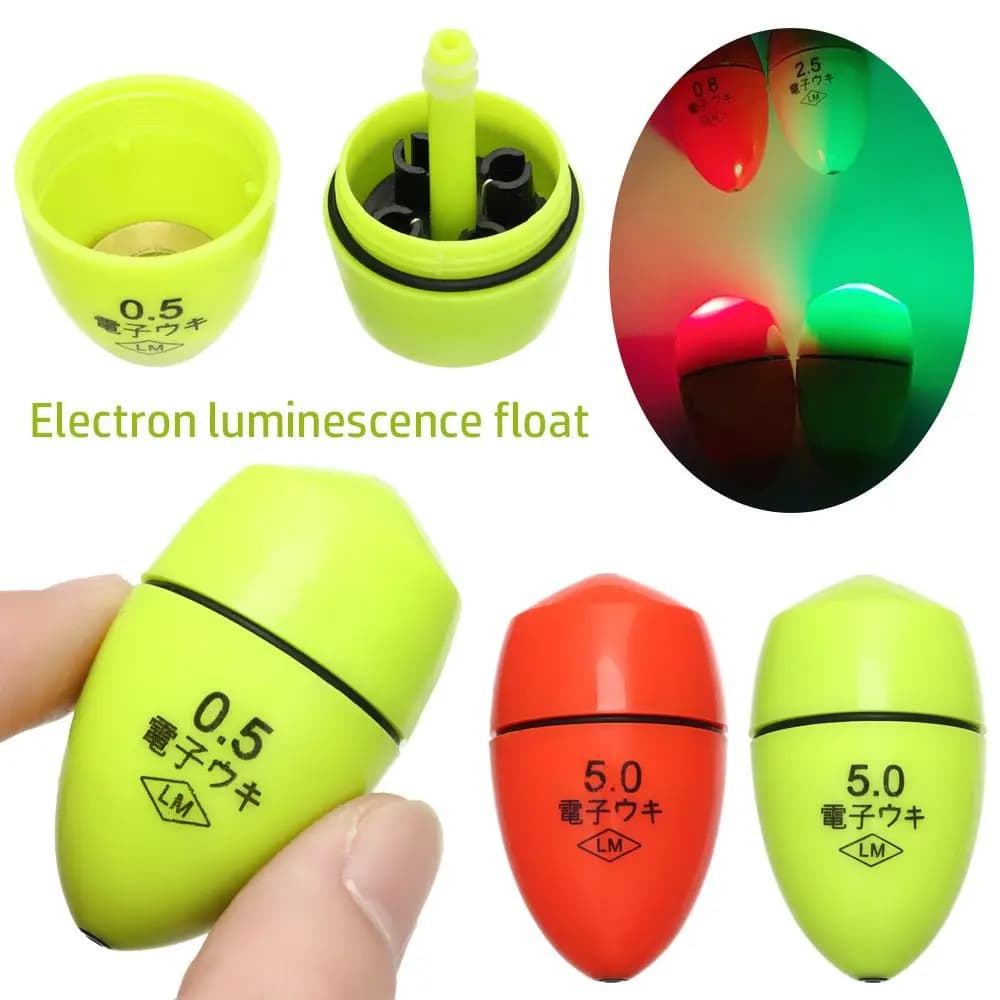 Flotteur électronique lumineux pour pêche de nuit avec détection des touches et vague rocheuse