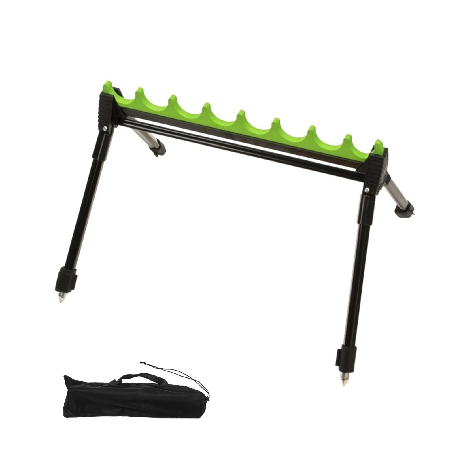 Support canne à pêche réglable 2 sections alliage zinc 4 pieds pêche mer rivière étang