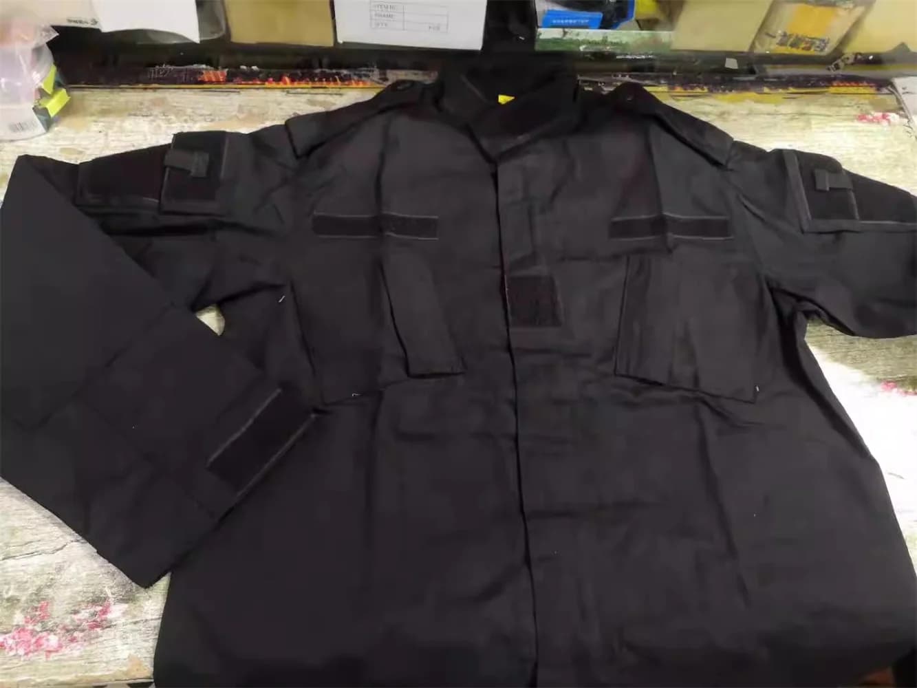 Combinaison tactique Tom ACU édition noire - Tenue pêche style PMC pour approche moderne discrète