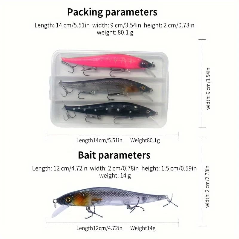 Leurre souple japonais 12cm pêche carnassiers brochet sandre, appât lent coulant 3 pièces pro