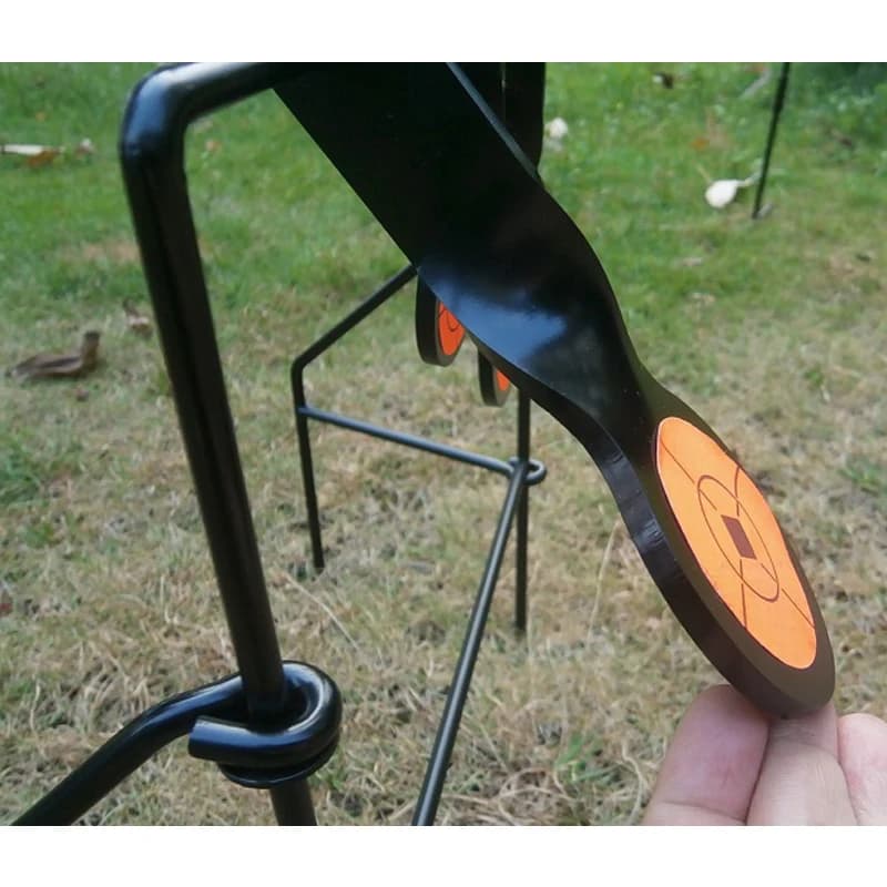 Cible plinking avec support arrière pour entraînement tir pêche - Stabilité et précision