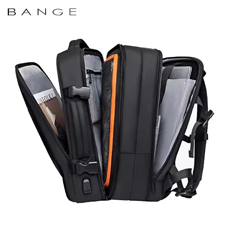 Sac à dos homme extensible étanche 17.3 pouces - Grand sac randonnée voyage capacité ordinateur portable