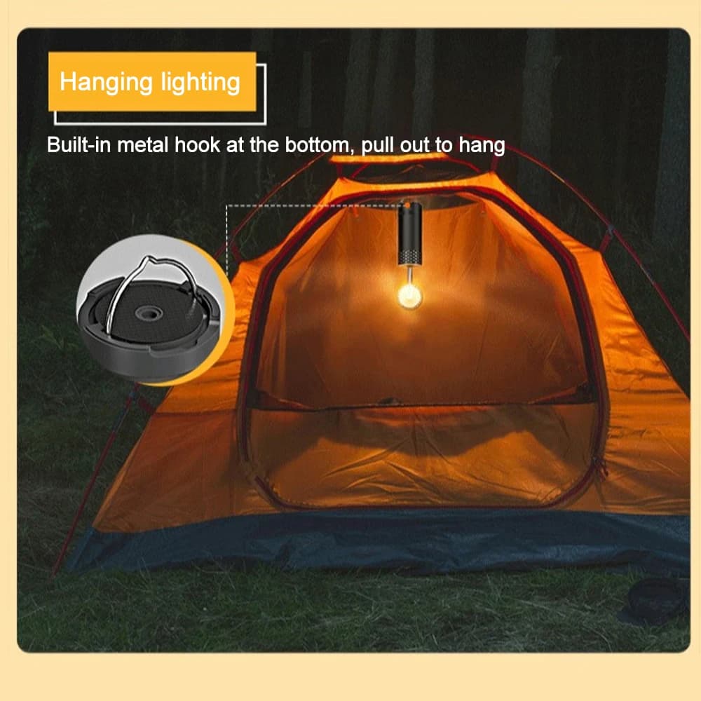 Lanterne de camping LED rechargeable 10000mAh détachable avec support portable pêche randonnée